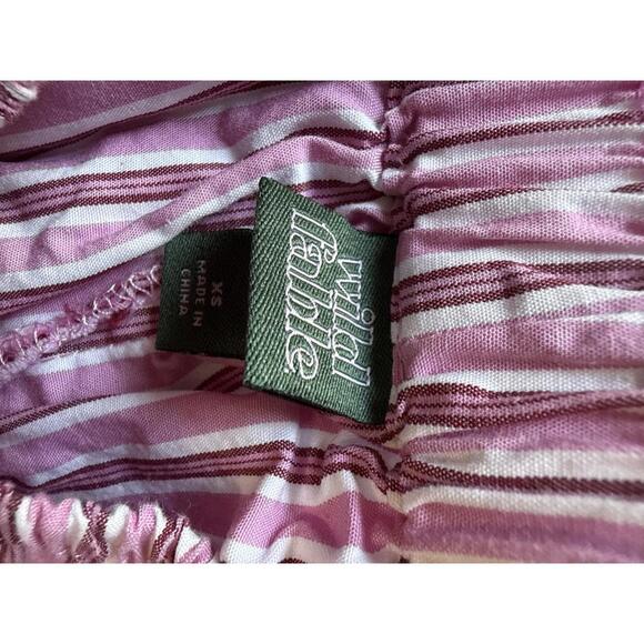 Wild Fable Pink and White Striped Wide Leg Pants XS - Picture 4 of 4